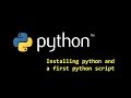 Installing Python and set path environment variables
