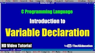 Variable Declaration in C Programming | HD Video Tutorial