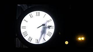 Man inside London Paddington's clock