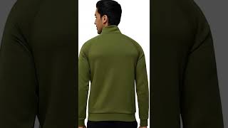 Men's Alpha Polyester Regular Fit High Neck Zip-Up Jacket