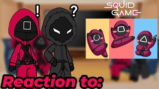 🐙Soldados Squid game🐙 Reaccionan a: 🌟[Squid Game Pink Soldiers daily life] 🌟