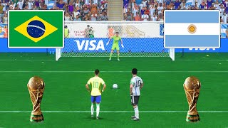 Brazil vs Argentina - Neymar vs Messi - Penalty Shootout - FIFA 23 World Cup Final | PC Gameplay 4K