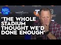 Kevin Walters in shock after Grand Final loss: NRL Presser | NRL on Nine