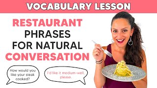 Basic English Vocabulary | At the Restaurant Conversation.
