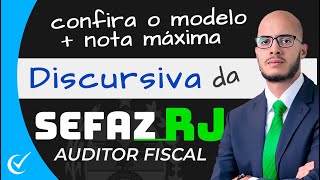 DISCURSIVA SEFAZ RJ (AUDITOR FISCAL) 2025: CONSIGA NOTA MÁXIMA NA PROVA DO CEBRASPE