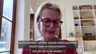 Åsa Regnér, varapääjohtaja, UN Women – Videotervehdys Naisjärjestöjen Suomi -juhlassa 24.9.2021