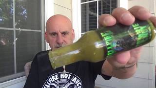 ZOMBIE SNOT....YES ZOMBIE SNOT FROM HELLFIRE HOT SAUCE!!! 5/10 IN HEAT FOR AVERAGE PERSON!!