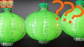 manualidades con botellas de plastico - botellas infladas para decoracion con globos - gustavo gg