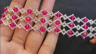 Quick & Easy To Make Beaded Bracelet/How To Make Elegant bracelet With Beads/Jewelry Making tutorial