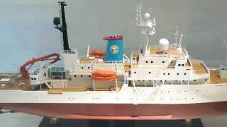 【模型】学術研究船「白鳳丸」＜二代目＞：Research Vessel HAKUHO MARU