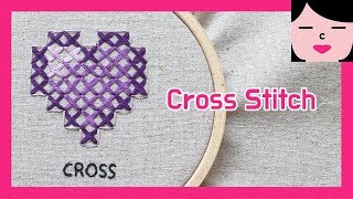 십자수 크로스 스티치 프랑스자수 기법 cross stitch hand embroidery