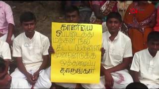 Protest at Mayilampaveli demanding land release