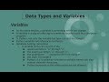 Python Data Types And Variables - Tutorial 3