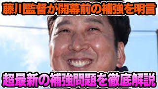 【藤川監督が完全予告】開幕前に確定した超最新補強問題を徹底解説【阪神タイガース】