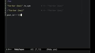 Symbols Litrals Ruby Programming