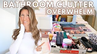 This Bathroom Clutter MUST GO | Decluttering 100+ Products