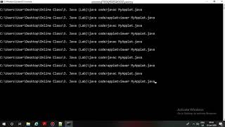 Applet 2: Methods of Graphics Class