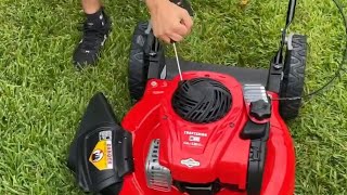 How To Release Pull Cord On New Lawn Mower - Craftsman M100