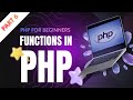 PHP Functions Tutorial for Beginners | Built-in, User-Defined, Array & String Functions Explained