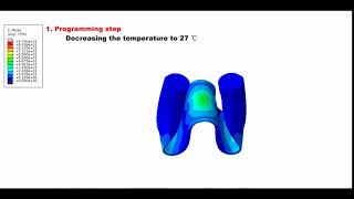 FEM simulation of Active Deployable Polymer Tensegrity Struts