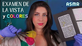 ASMR • EXAMEN de la VISTA y Control MÉDICO de COLORES - Roleplay