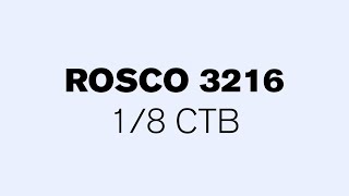 Rosco 3216 - 1/8 CTB screen (Color Correction) - 10 hours 4K Color Gel Test