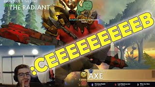 Ceb did the CEEEEEEEEEEB! after his viewer picked Axe against the Axe King himself