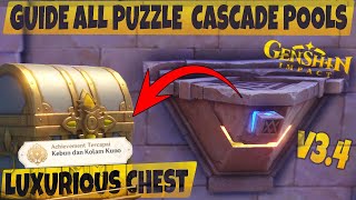 Luxurious Chest - Guide All Puzzle Cascade Pools (Wadah Pasir) - Genshin Impact v3.4