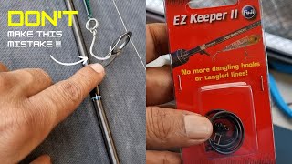 STOP RUINING YOUR FISHING ROD GUIDES - 10 Second Hook Holder Solution - Fuji EZ Keeper II