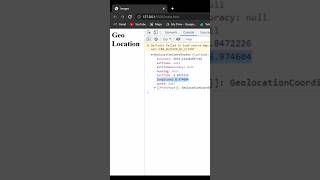 Get device location with Javascript @netcreed #shorts #javascript