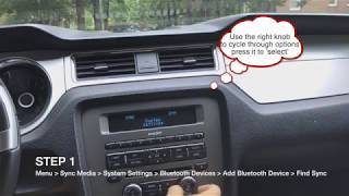 Playing music through mobile device on 2014 Ford Mustang Sync