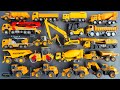 Excavator, Pump Truck, Road Roller, Mixer Truck, Crane, Wheel Loader, Forklift, Dump Truck, Skylift