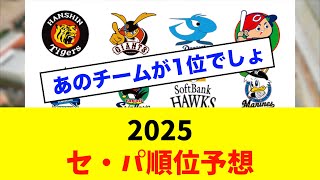 【新年早々】2025セ・パ順位予想！皆んなの予想も教えて！※中日ドラゴンズ専門スレ反応集