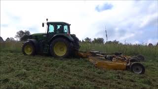 Sezóna 2018 Mulčovanie lúky John Deere 6930