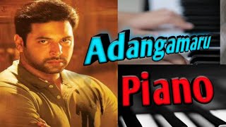 Adanga maru bgm piano/Mobile piano notes/sam c s/jayam ravi/#tamilbgm