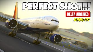 Delta Airlines BOEING 777 Makes a Dazzling Arrival at San Francisco Airport!