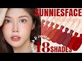 SUNNIES FACE FLUFFMATTE LIPSTICK ALL 18 SHADES SWATCH & REVIEW| Sunnies Face哑光唇膏18色全试色