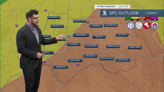 Sunday is as 9 First Warning Weather Alert Day
