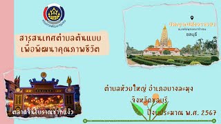 สารสนเทศตำบลต้นแบบเพื่อพัฒนาคุณภาพชีวิต ตำบลห้วยใหญ่ อำเภอบางละมุง จังหวัดชลบุรี