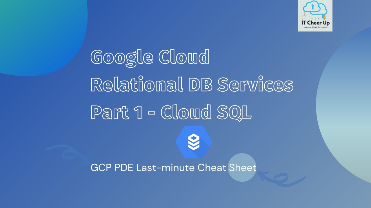Google Cloud Relational Db Services Part 1 Cloud Sql Last Minute