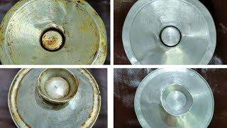 How To Clean Silver lid | তরকা‌রির কড়াই‌য়ের সিলভা‌রের ঢাকনার তেল চিট‌চিটে দাগ প‌রিষ্কার করুন সহ‌জে