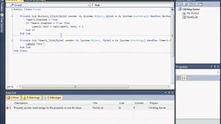 How to make a Clicking Game on vb.net