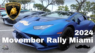 2024 Lamborghini Movember Rally Miami with Brett David and Brittany Veneris