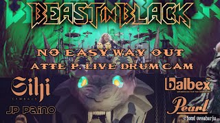 Beast In Black - No Easy Way Out (Robert Tepper) Atte P. Live Drum Cam Helsinki - Jäähalli 13.12.-19