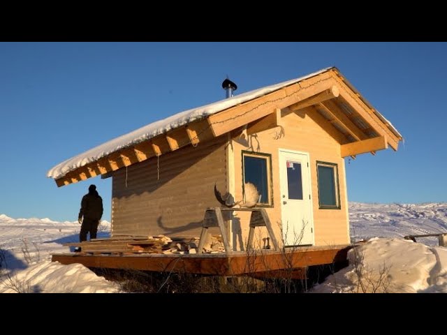 Building Off Grid Cabin Alaska A Secluded Cabin Near Sheep Mountain