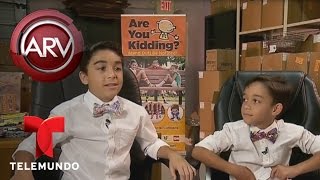 Niños de 8 y 10 años son empresarios de calcetines | Al Rojo Vivo | Telemundo