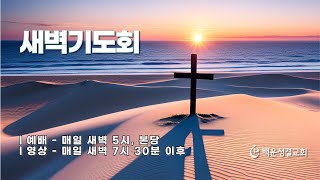 2025년 2월 20일 목요일 백운교회 새벽기도회