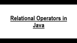 Relational Operator in Java - 3