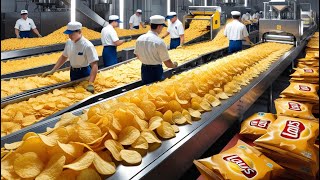 How Lays Chips Are Made in the Factory\