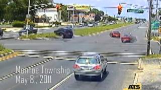 Car crashes caught on red light cameras from around New Jersey